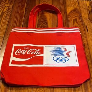 Vintage Olympic Coca Cola tote bag